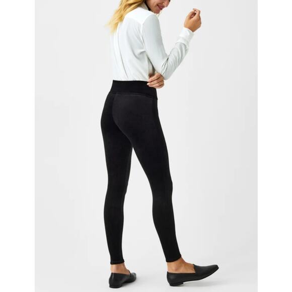Spanx Velvet Leggings in Black Women's M - Picture 3 of 13